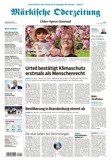 Märkische Oderzeitung (Eisenhüttenstadt) - 10 апр. 2024