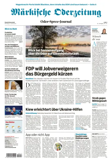 Märkische Oderzeitung (Eisenhüttenstadt) - 22 Apr. 2024
