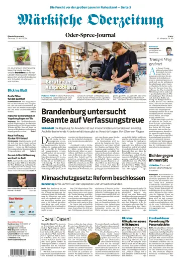 Märkische Oderzeitung (Eisenhüttenstadt) - 27 Apr 2024