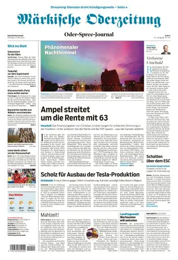 Märkische Oderzeitung (Eisenhüttenstadt) - 13 五月 2024