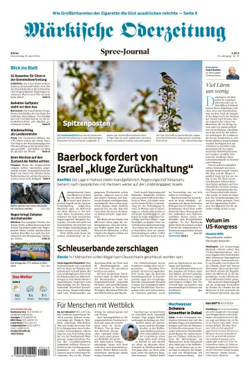 Märkische Oderzeitung (Erkner) - 18 Apr 2024
