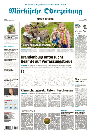 Märkische Oderzeitung (Erkner) - 27 Apr 2024