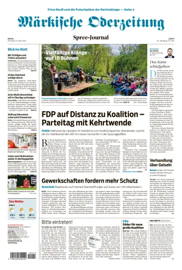 Märkische Oderzeitung (Erkner) - 29 Apr 2024