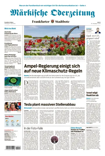 Märkische Oderzeitung Frankfurt (Oder) - 16 Apr 2024