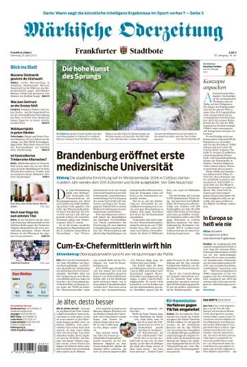 Märkische Oderzeitung Frankfurt (Oder) - 23 avr. 2024