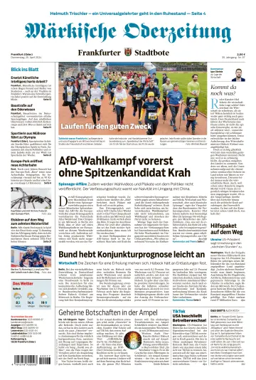 Märkische Oderzeitung Frankfurt (Oder) - 25 avr. 2024