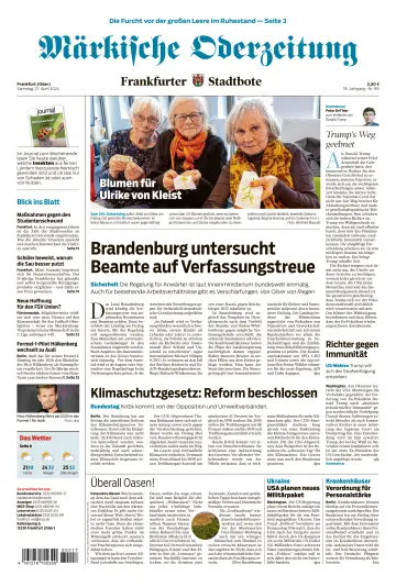 Märkische Oderzeitung Frankfurt (Oder) - 27 avr. 2024