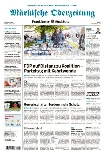Märkische Oderzeitung Frankfurt (Oder) - 29 avr. 2024