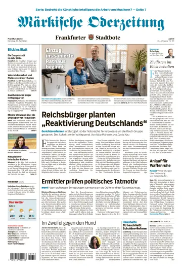 Märkische Oderzeitung Frankfurt (Oder) - 30 avr. 2024