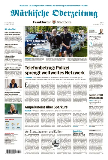 Märkische Oderzeitung Frankfurt (Oder) - 03 mai 2024