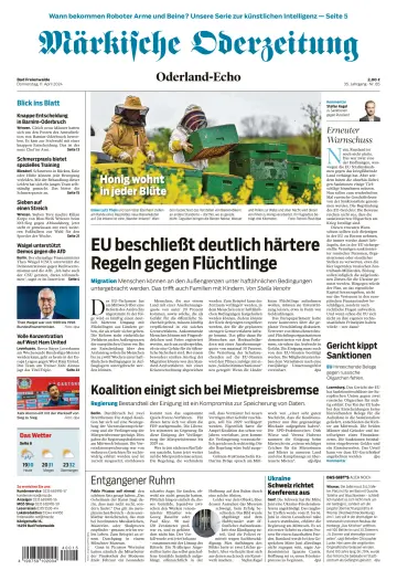 Märkische Oderzeitung (Bad Freienwalde) - 11 Apr 2024