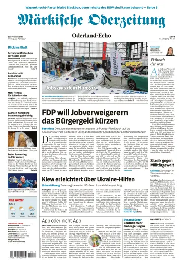Märkische Oderzeitung (Bad Freienwalde) - 22 4月 2024