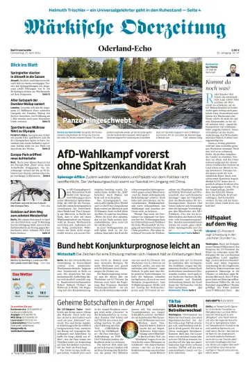 Märkische Oderzeitung (Bad Freienwalde) - 25 4月 2024
