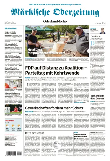 Märkische Oderzeitung (Bad Freienwalde) - 29 4月 2024