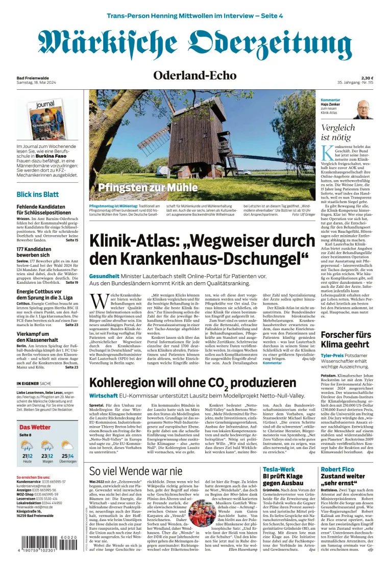 Märkische Oderzeitung (Bad Freienwalde)