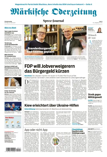 Märkische Oderzeitung (Fürstenwalde) - 22 Apr 2024
