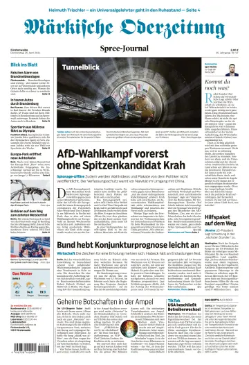 Märkische Oderzeitung (Fürstenwalde) - 25 Apr 2024