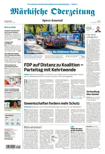 Märkische Oderzeitung (Fürstenwalde) - 29 Apr 2024