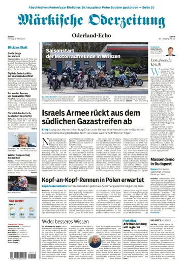 Märkische Oderzeitung (Seelow) - 08 apr 2024