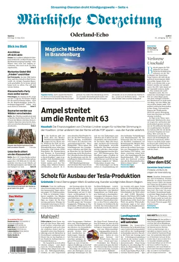 Märkische Oderzeitung (Seelow) - 13 五月 2024