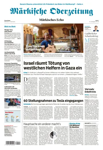 Märkische Oderzeitung (Strausberg) - 03 avr. 2024