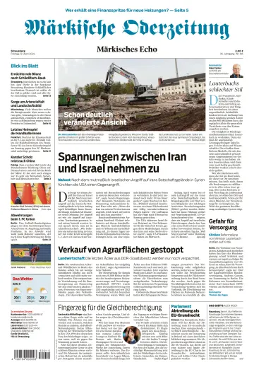 Märkische Oderzeitung (Strausberg) - 12 апр. 2024