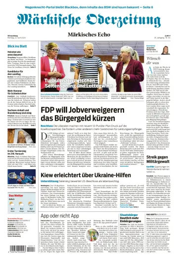 Märkische Oderzeitung (Strausberg) - 22 Aib 2024