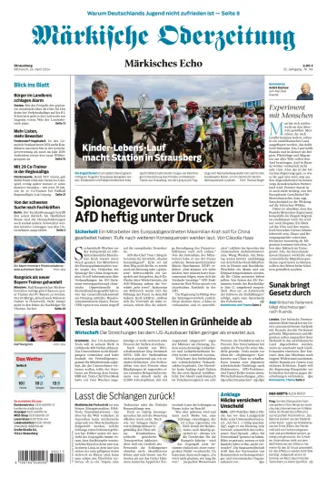 Märkische Oderzeitung (Strausberg) - 24 Aib 2024
