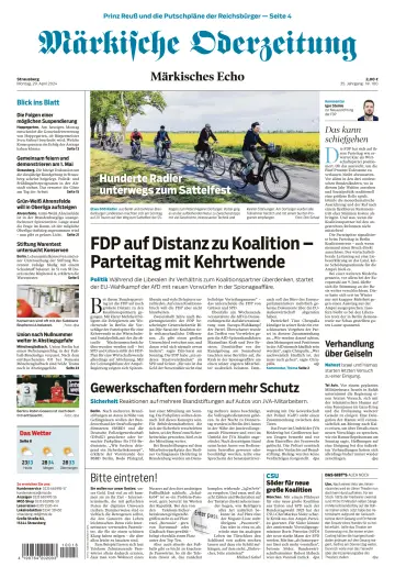 Märkische Oderzeitung (Strausberg) - 29 Ebri 2024
