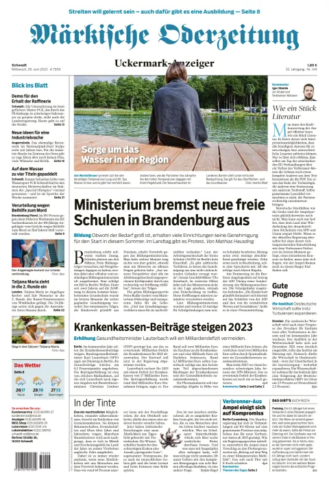 Märkische Oderzeitung Schwedt