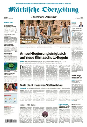 Märkische Oderzeitung (Schwedt) - 16 Apr 2024