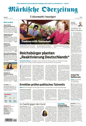 Märkische Oderzeitung (Schwedt) - 30 Apr 2024