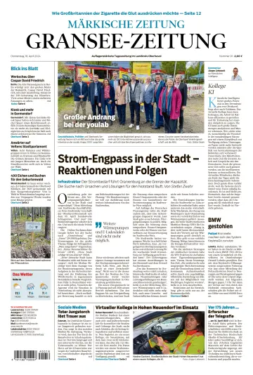 Gransee-Zeitung - 18 Apr 2024
