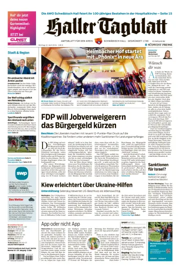 Haller Tagblatt - 22 апр. 2024