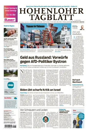 Hohenloher Tagblatt - 04 avr. 2024
