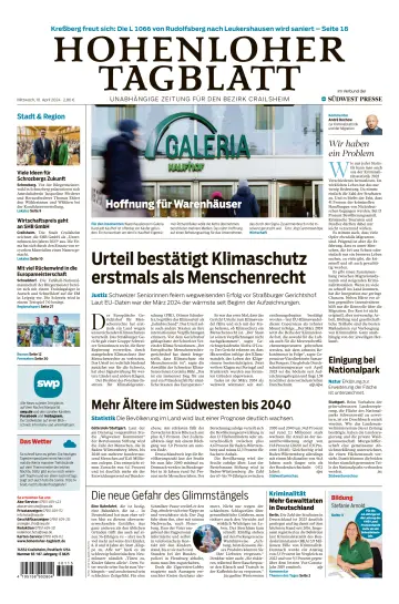 Hohenloher Tagblatt - 10 avr. 2024