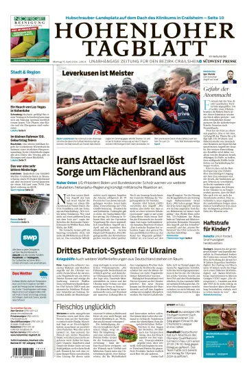 Hohenloher Tagblatt - 15 4월 2024