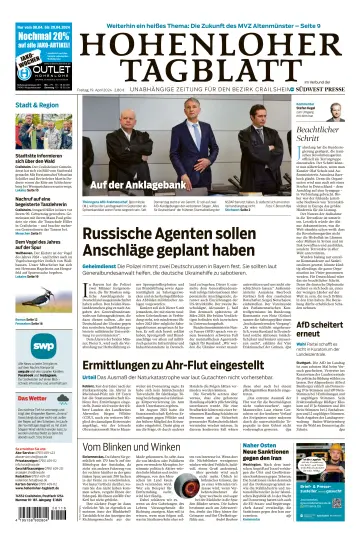 Hohenloher Tagblatt - 19 avr. 2024