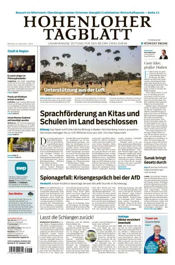 Hohenloher Tagblatt - 24 4月 2024
