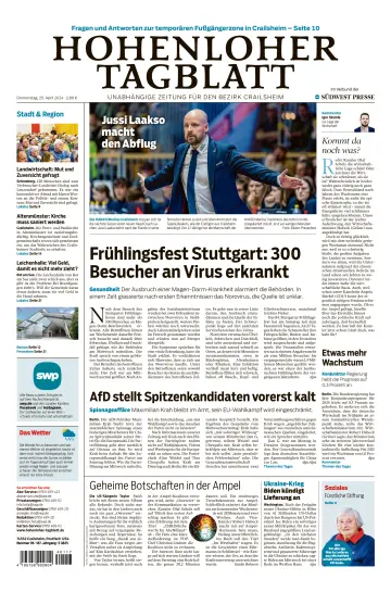 Hohenloher Tagblatt - 25 四月 2024