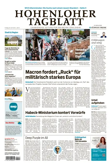 Hohenloher Tagblatt - 26 avr. 2024
