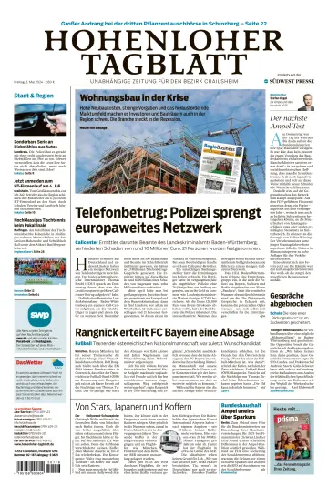 Hohenloher Tagblatt - 3 May 2024