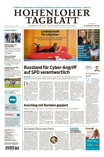 Hohenloher Tagblatt - 4 May 2024