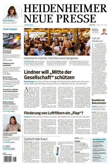 Heidenheimer Neue Presse - 15 авг. 2022