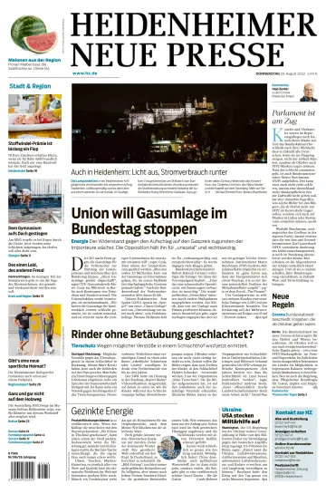 Heidenheimer Neue Presse - 25 Aug 2022