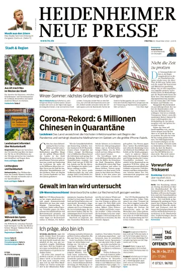 Heidenheimer Neue Presse - 25 Nov 2022