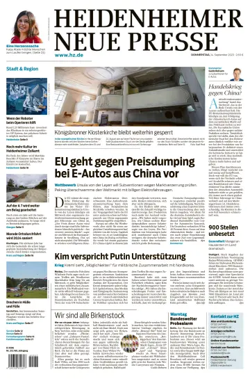 Heidenheimer Neue Presse - 14 сен. 2023