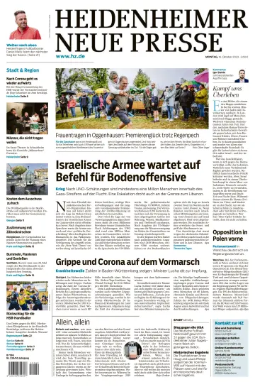 Heidenheimer Neue Presse - 16 Oct 2023