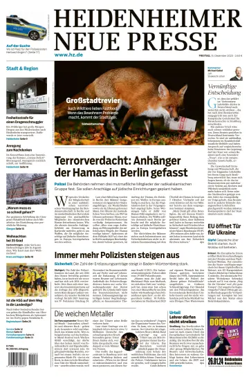 Heidenheimer Neue Presse - 15 Dec 2023