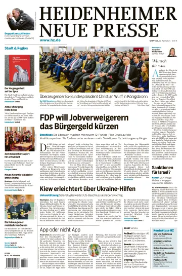 Heidenheimer Neue Presse - 22 abril 2024